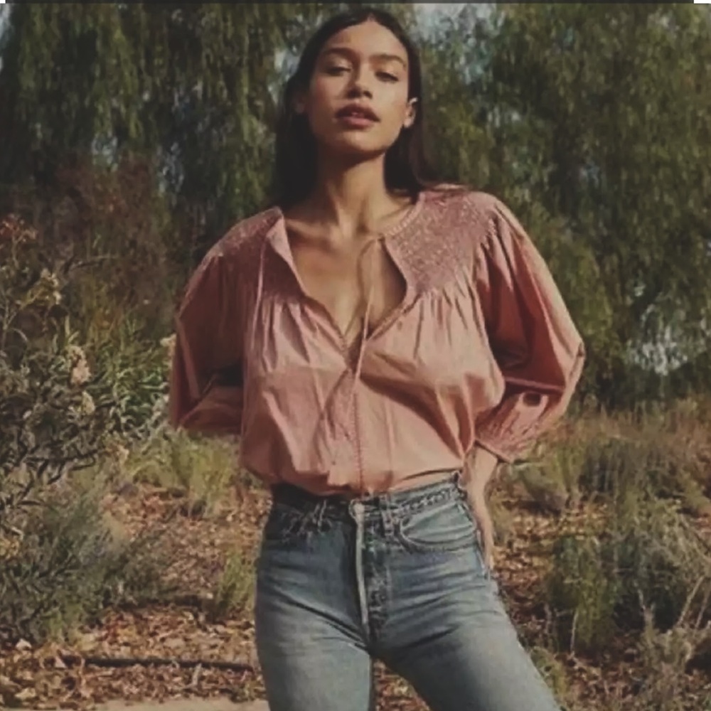 Doen Ariste Top Blouse in Petal XS